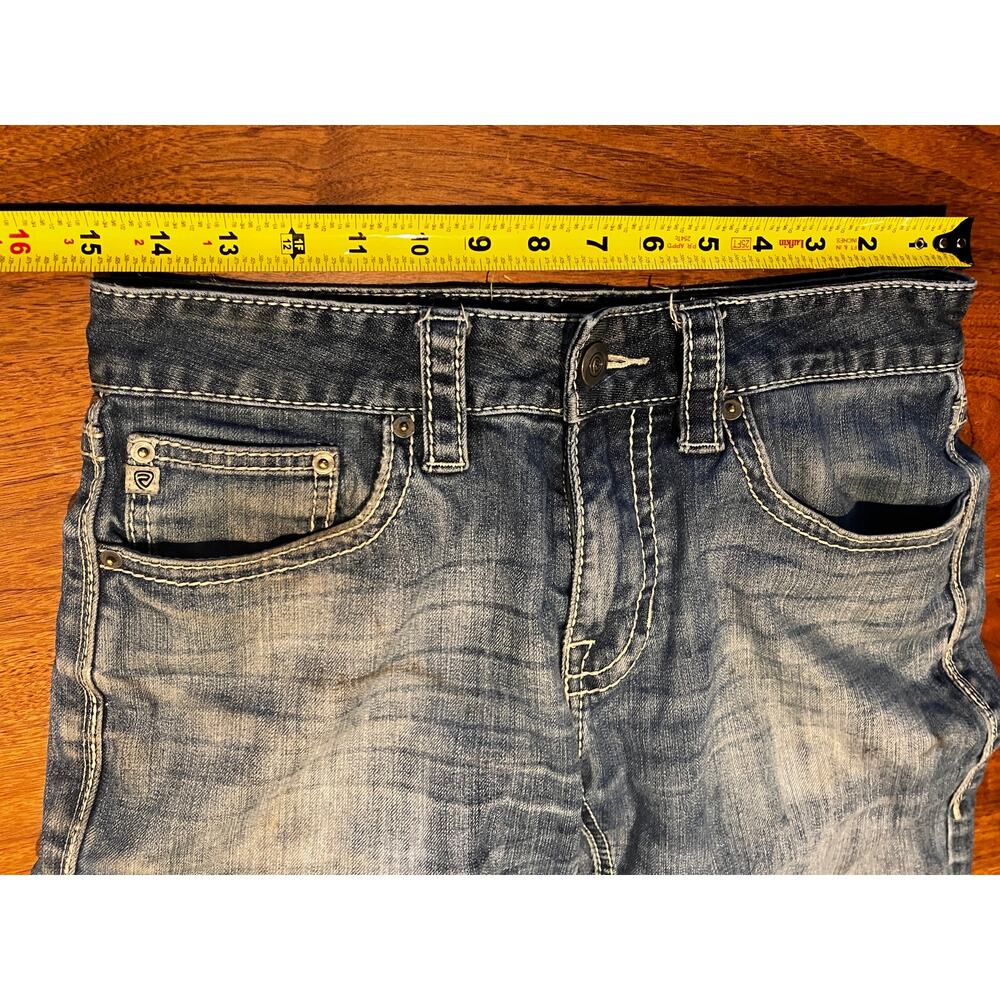 Rock‎ & Roll Denim Men’s 29x34 Pistol Straight Leg Jeans Medium Wash Stretch - Picture 7 of 11